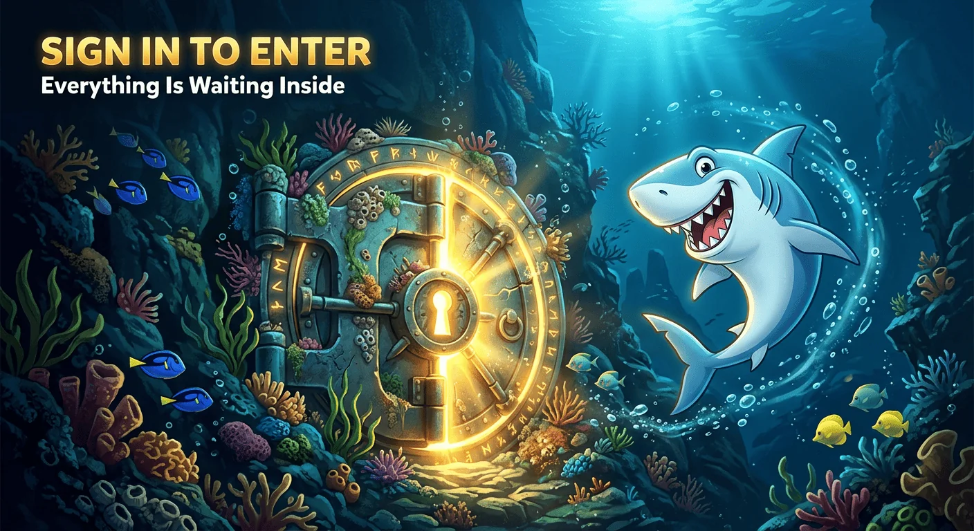 Secure login form for Winshark Australia casino players